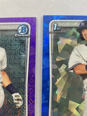 2020 bowman baseball anthony volpe 32 card lot purple/250