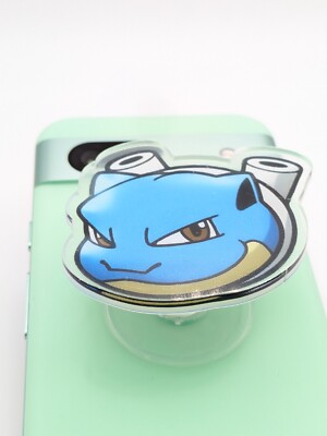 Pokemon Blastoise Cell Phone Pops Socket New - Pokemon Cell Phone Accessory Gift