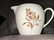 Pickard China Brown Rose Gold Trim Creamer Only Made in USA As Is Vintage
