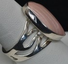 DESERT ROSE TRADING Pink Opal Freeform Sterling Silver Ring Size 10 — photo 3