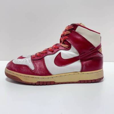 NIKE DUNK HI Original White x Red St. John's University US8.5 1985