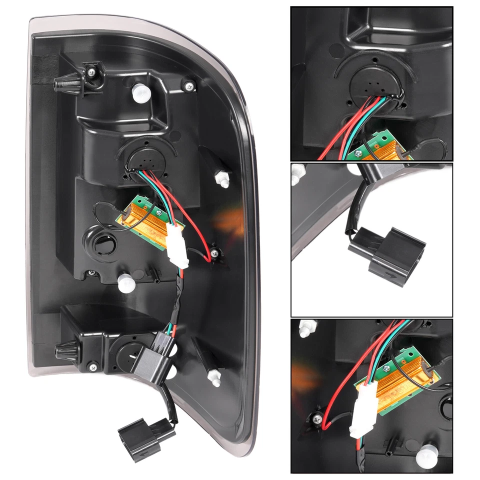 Juego de luces traseras LED Styleside negras ahumadas izquierda+derecha para Ford F150 2004-2008 Foto 4 de 4