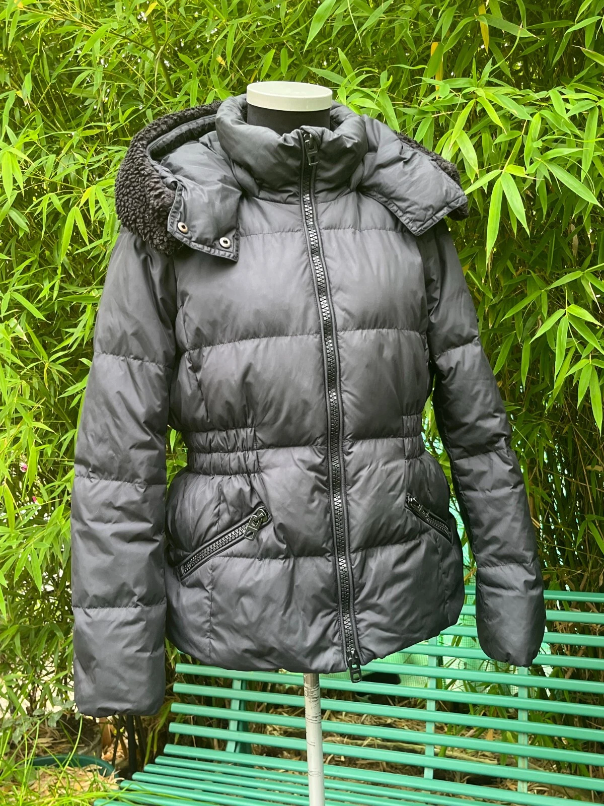 Giacca Coach piumino imbottito in piuma con cappuccio taglia media