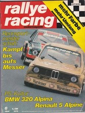 rallye racing 6/1976. BMW 320 Alpina, R 5 Alp...