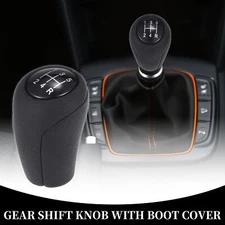 5 Speed Manual Gear Shift Knob for Mazda MX-5 Miata 06-12 Faux Leather Black