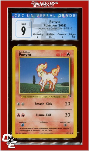 Ponyta graded CGC 9 for sale on eBay