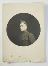 Portrait of a Young French Military Soldier - Unposted Postcard - FRANCE