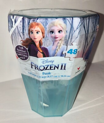NEW Disney Frozen 2 - 48 pc Surprise Puzzle 6" Gem Storage Case | eBay