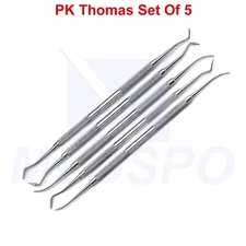 Dental PK Thomas Set OF 5 Waxing Modeling Wax Carvers Restorative Lab Instrument