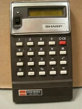 Vintage Sharp Elsi Mate Hand Calculator EL 8024 Tested Works
