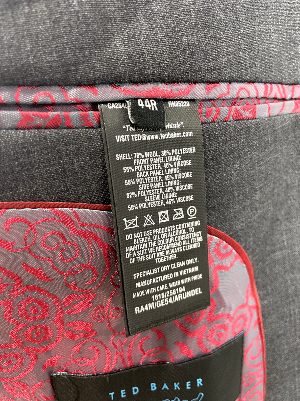 Ted Baker Elevated Black Two Button Lined Classic… - image 19