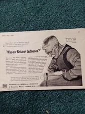 61-7 Ephemera 1950 advert Monsanto chemicals limited w Mann start rite Norwich 
