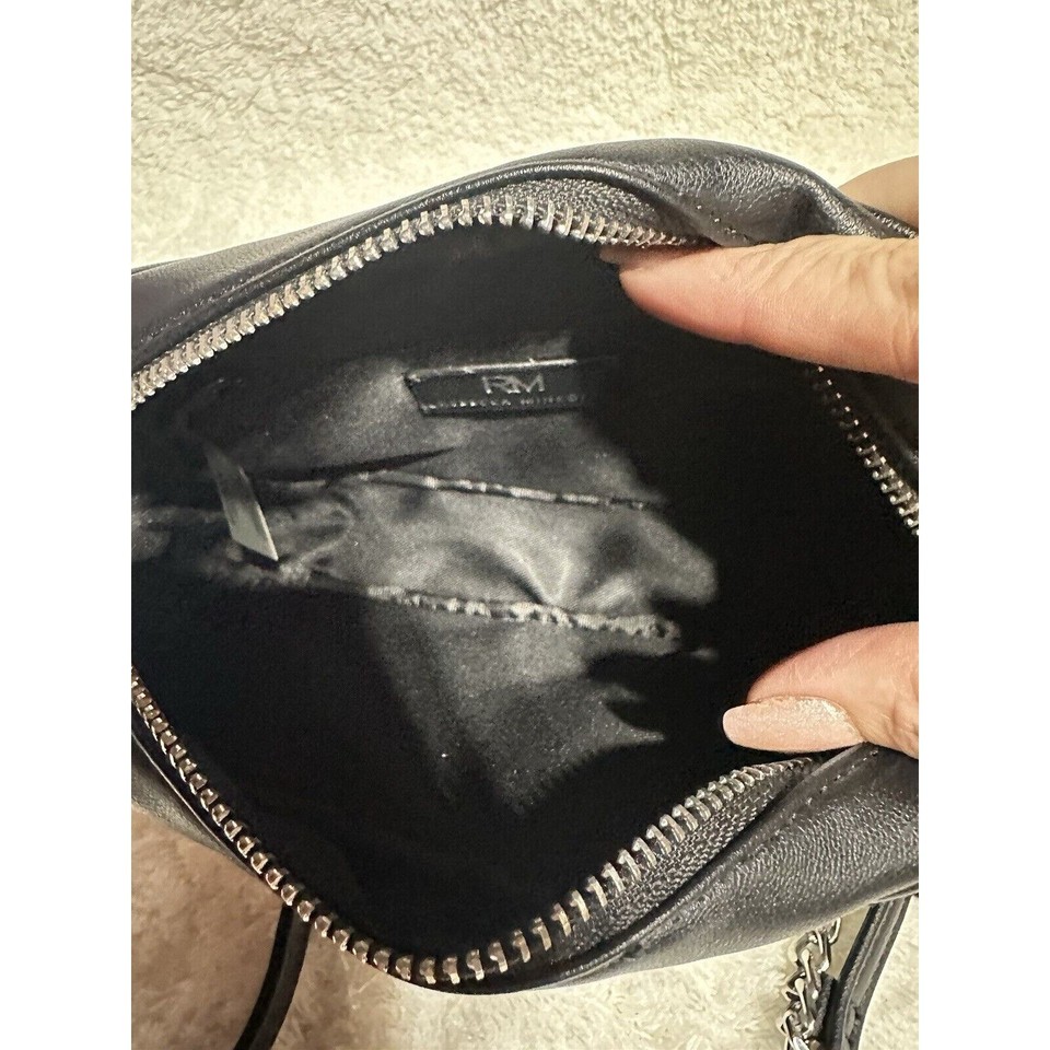 REBECCA MINKOFF Quilted Studded Crossbody Black Purse Bag eBay