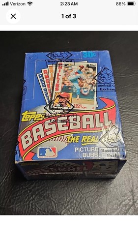 1984 TOPPS BASEBALL UNOPENED WAX BOX BBCE AUTHENTIC!!!! - 第 1/3 張圖片