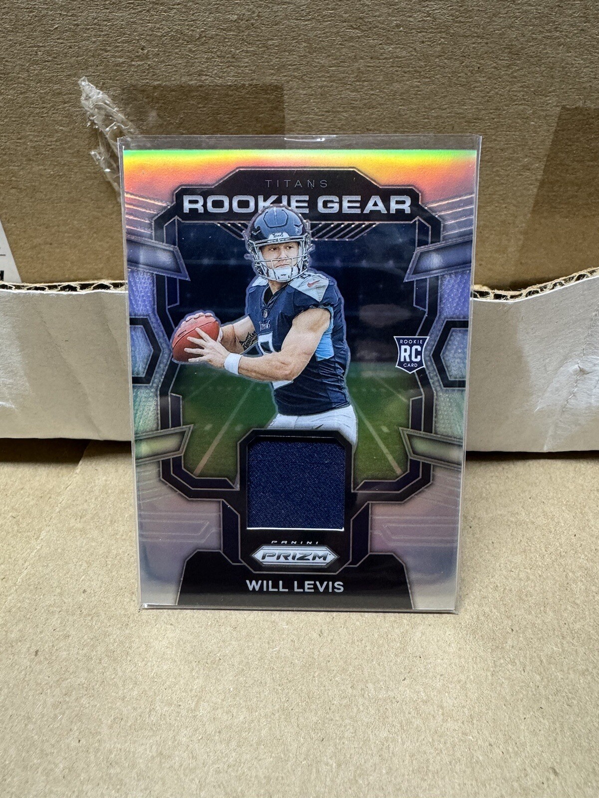 Will Levis 2023 Prizm Rookie Gear Mem Card #RG-WL RC Titans