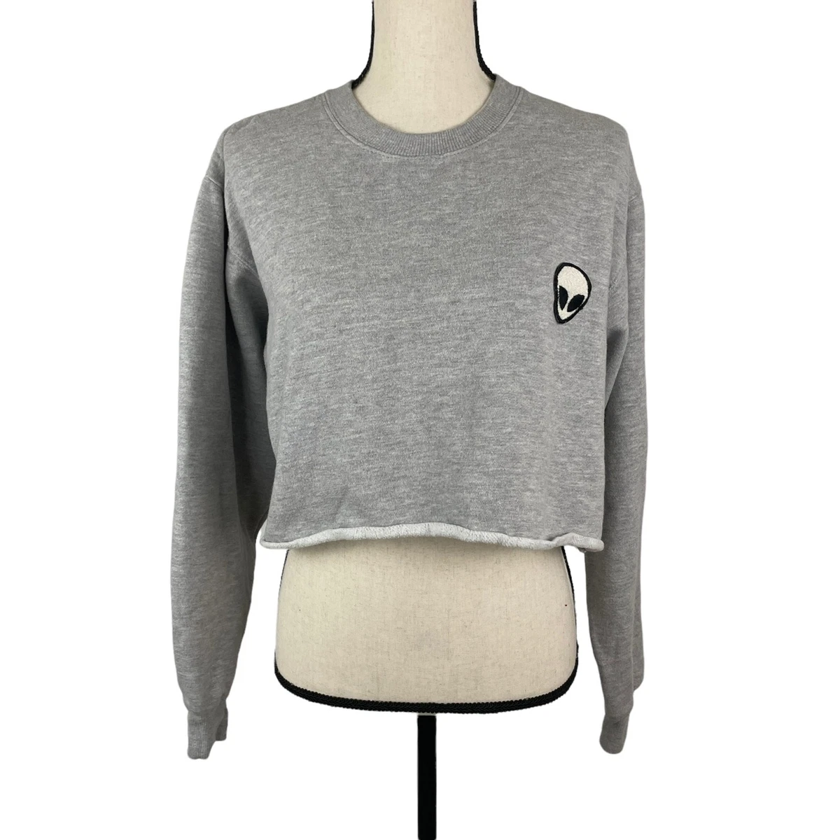 Alien crop cheap top hoodie