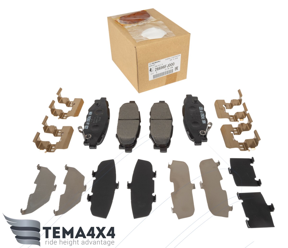Genuine OEM Rear Brake Pads set fot Subaru Forester Impreza