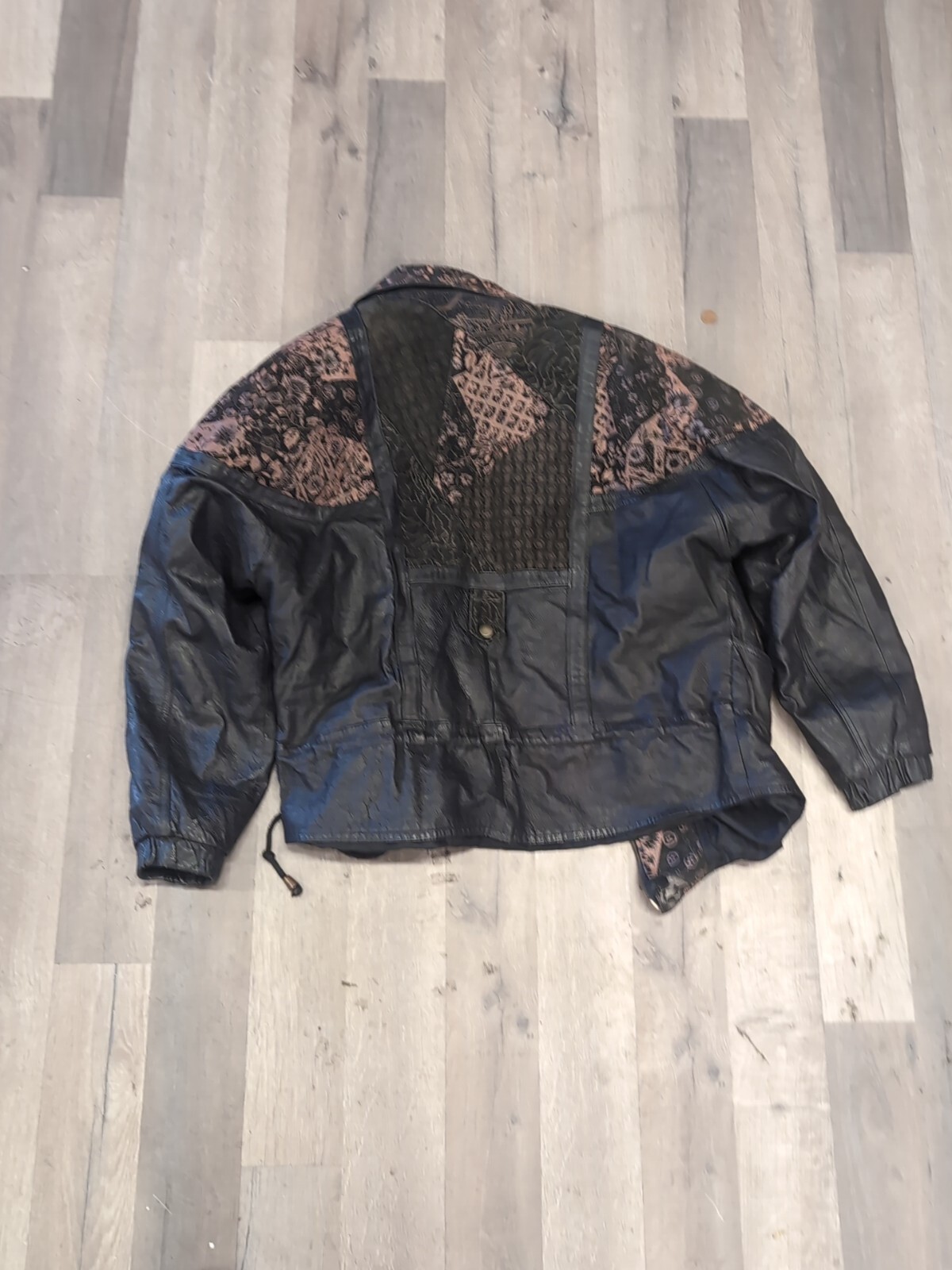 1980s Patchwork Leather Jacket . Medium. D7 - image 8