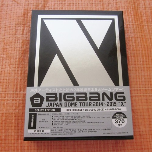 BIGBANG JAPAN DOME TOUR 2014~2015 “X” DELUXE EDITION 3DVD+2CD+64p Photo book F/S