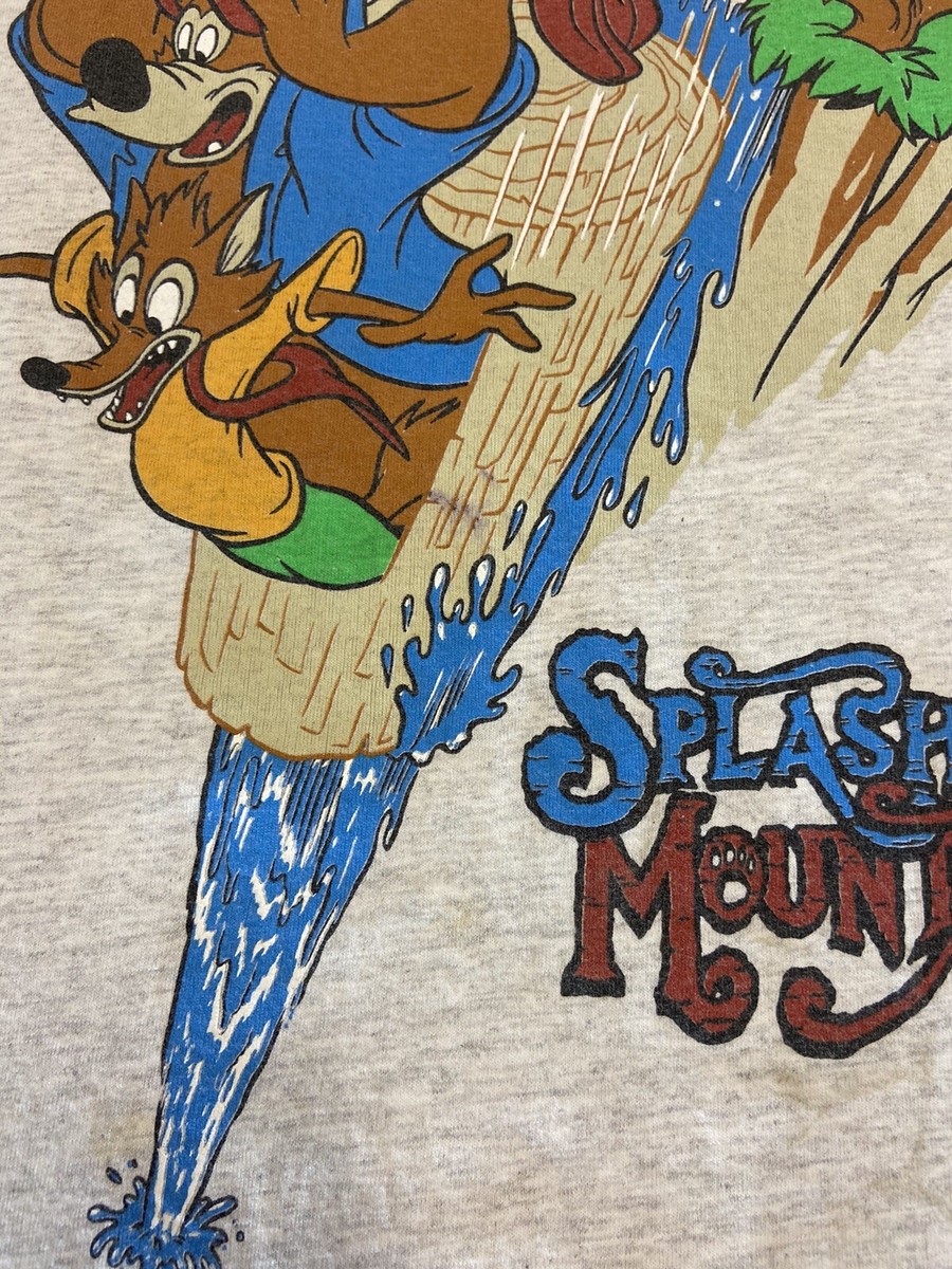 Vintage 90s Splash Mountain Disneyland T-Shirt Mickey Song