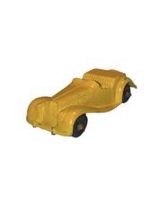 Vintage Tootsie Toy MG Yellow Roadster Toy Car Chicago Made in USA