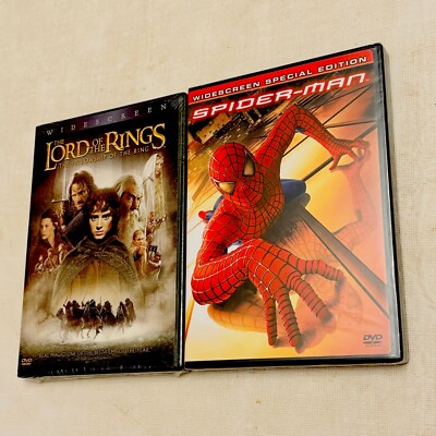 Spider-Man DVD 2-Disc WideScreen Special Edition & Lord of The Rings Brand New