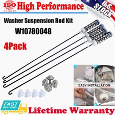 4Pcs W10780048 Washing Machine Suspension Rods Kit for Whirlpool Amana Maytag