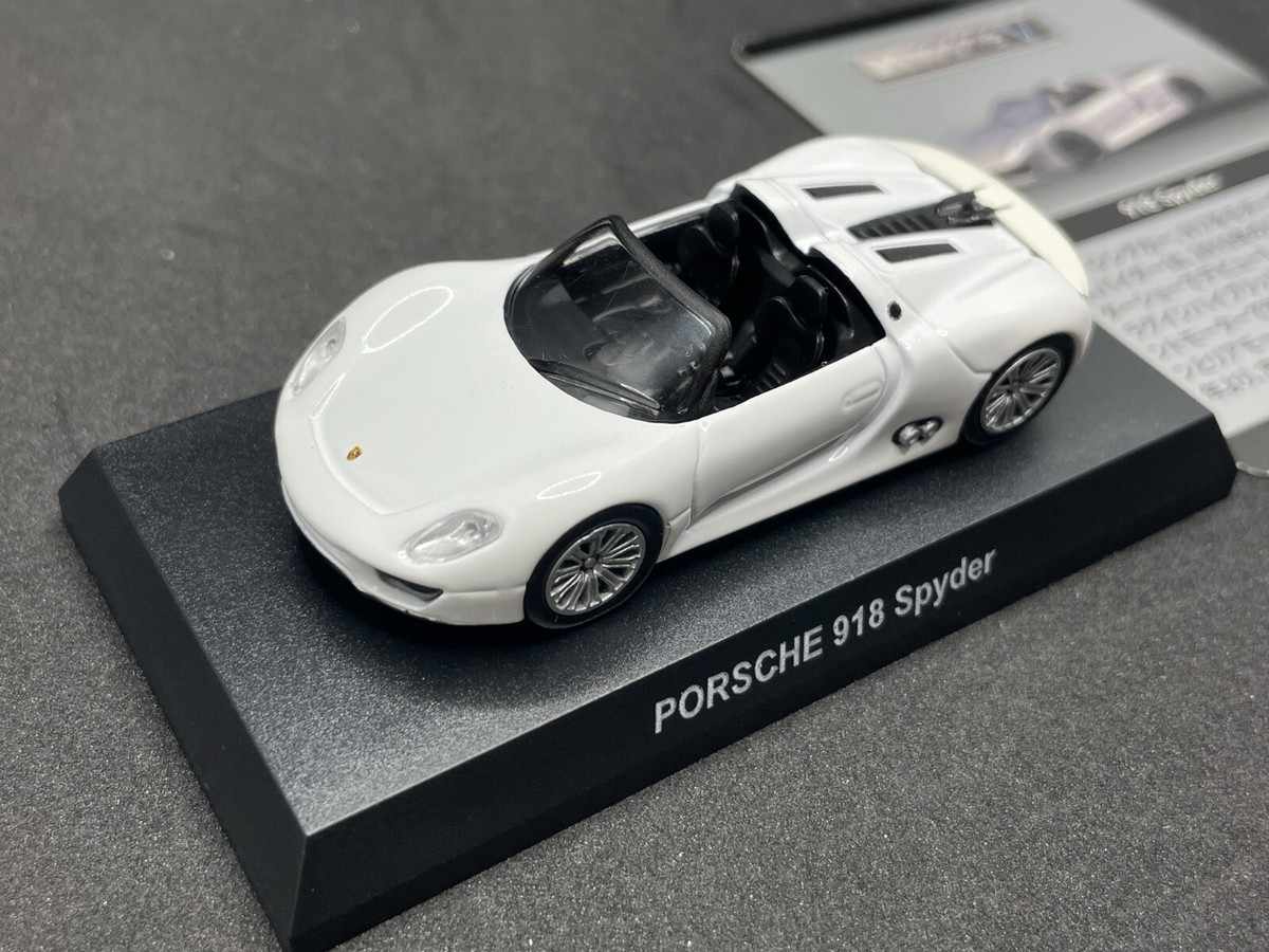WELLY KYOSHO NEXPorsche 918 Spyder ミニカー Porsche 918 Spyder Convertible - Gunmetal Grey (NEX) Diecast