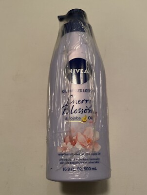 3 Pack Nivea Oil Infused Lotion Cherry Blossom Brand New Sealed 16.9 oz 500ml