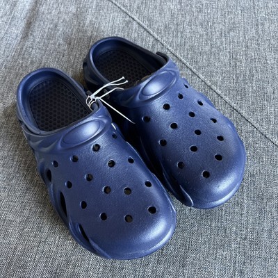 Womens Clog Garden Shoes Navy Blue Size 7.5 Slip On House Shoes