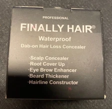 Finally Hair Fiber Dab-on Concealer Shadow Powder Cover Hair Loss, Brows, Beard