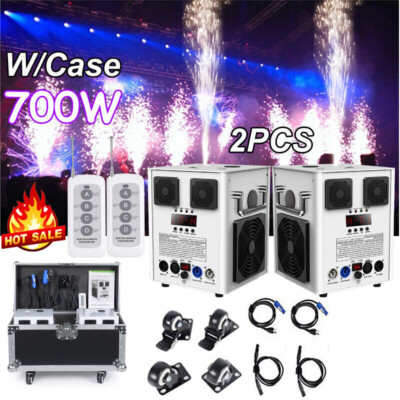 700W DMX Cold Spark Machine / Custom-made Flightcase Firework Party Stage Effect
