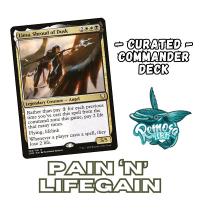 Liesa, Shroud of Dusk Custom Commander Deck | Lifegain EDH Deck | MTG Angel Deck