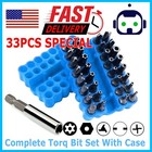 33 Torx Bit Set Tamper Proof Security Torq Hex Star Spanner Tri Wing Screwdriver