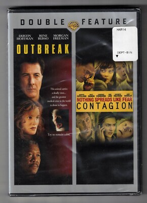 NEW! SEALED! Outbreak / Contagion [Double Feature] DVD (Jude Law, Rene Russo)