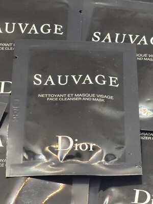 LOT OF 100 DIOR SAUVAGE FACE CLEANSER AND MASK 5ML*100=500ML