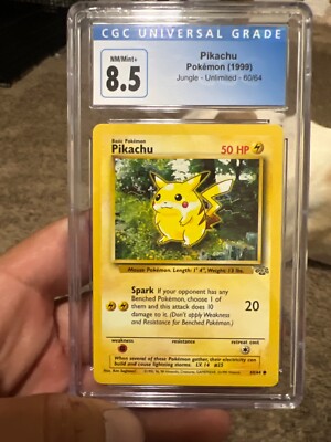 1999 POKÉMON PIKACHU JUNGLE 60/64 CGC CARDS NM/MINT 8.5 | eBay