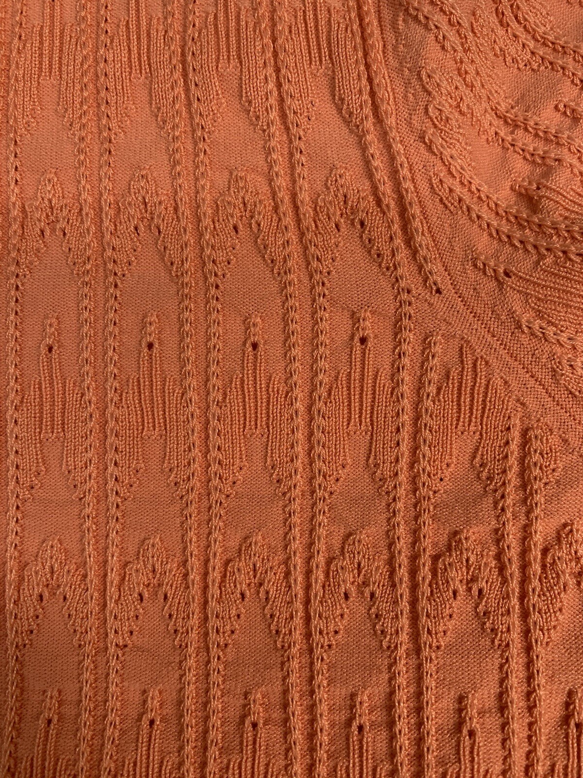 PENDLETON Melon Color Button Front Silk Blend Car… - image 7