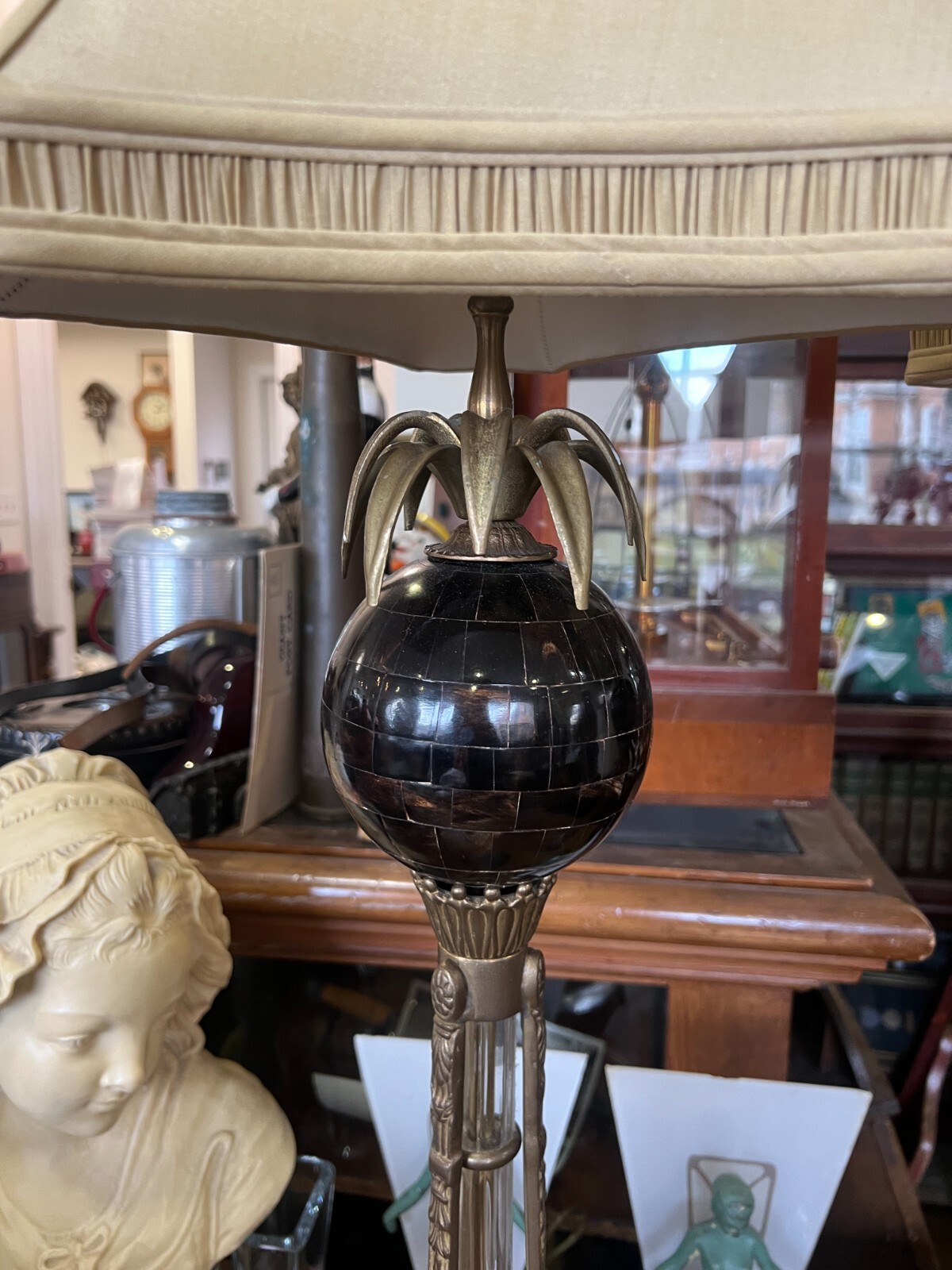 Pair of Vintage Fredrick Cooper Hollywood Regency Metal/Acrylic Pineapple Lamps