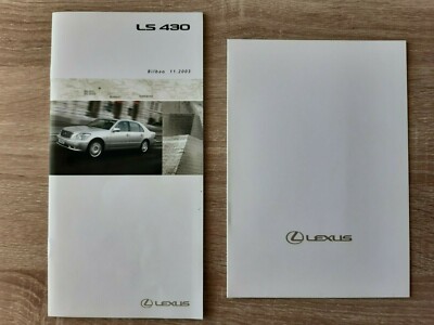 LEXUS LS 430 Road Book 2003 Pressemappe Press Kit Menu Bilbao Spanien LS430