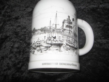 Andenken-Bierkrug Ostseebad Eckernf&ouml;rde ; Uhlenhorst ; sehr guter Zustand
