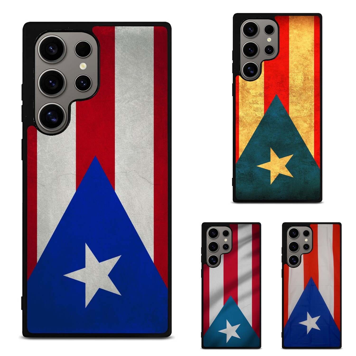 Puerto Rico flag For Samsung Galaxy Z Fold Flip 3 4 5 6 Phone Case-image