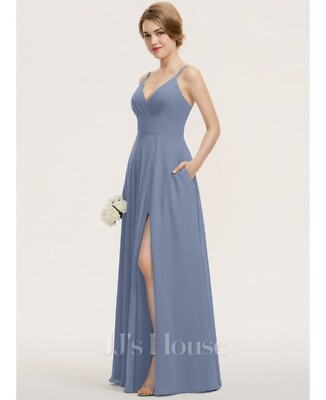 jjs house bridesmaid dress Slate Blue | eBay