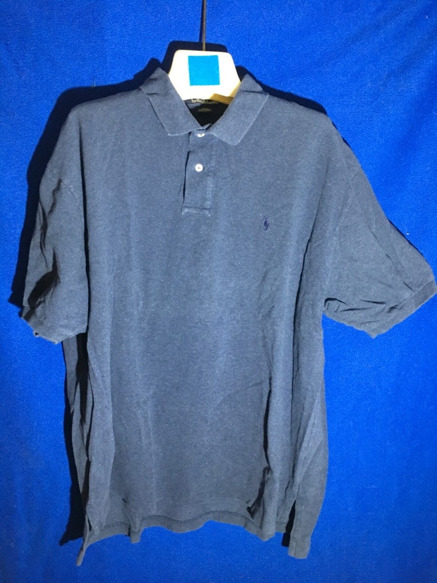 Polo Ralph Lauren Mesh Blue Short Sleeve Men's Size XXL Cotton