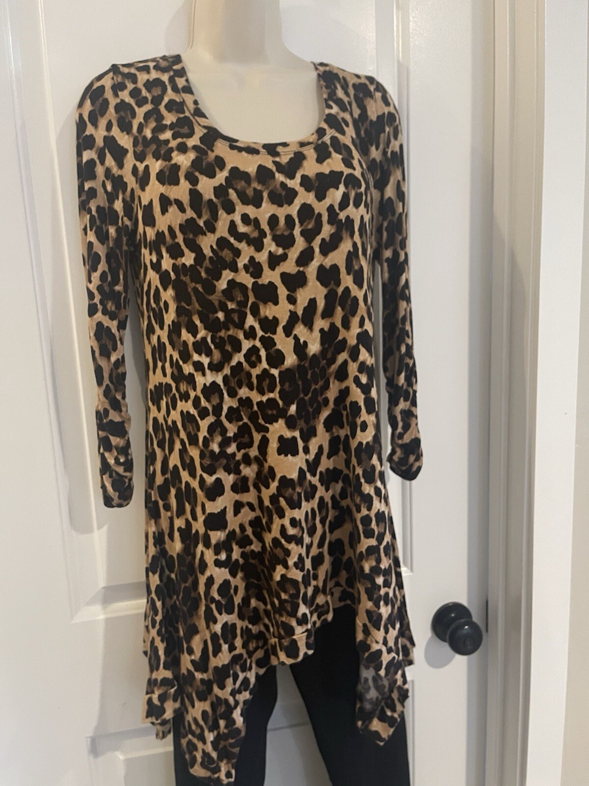 Grace Elements TUNIC Handkerchief Gorgeous Animal… - image 1