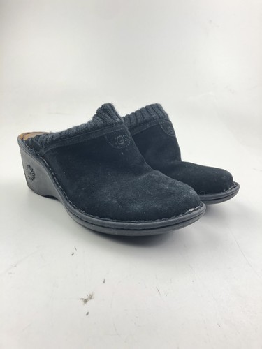 ugg black suede clogs