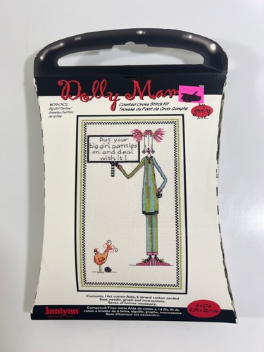 Janlynn Dolly Mamas Big Girl Panties 019-0402 Counted Cross Stitch Kit New