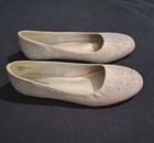 Hot Cakes Silver Rhinestone Flats Shoes Womens Size 7.5M---Free Ship — photo 4