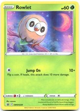 Rowlet SWSH220 Pokemon SWSH: Spada e Scudo Carte Promo Holo Promo LP