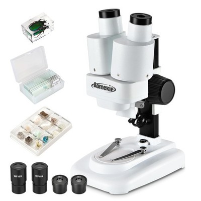 Aomekie  Microscope 20X 50X with 10Pcs Slides Insect Specimen Stereo Microsco...